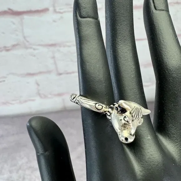 Gucci Anger Forest 925 Silver Bull Ring 6 - Picture 3 of 10